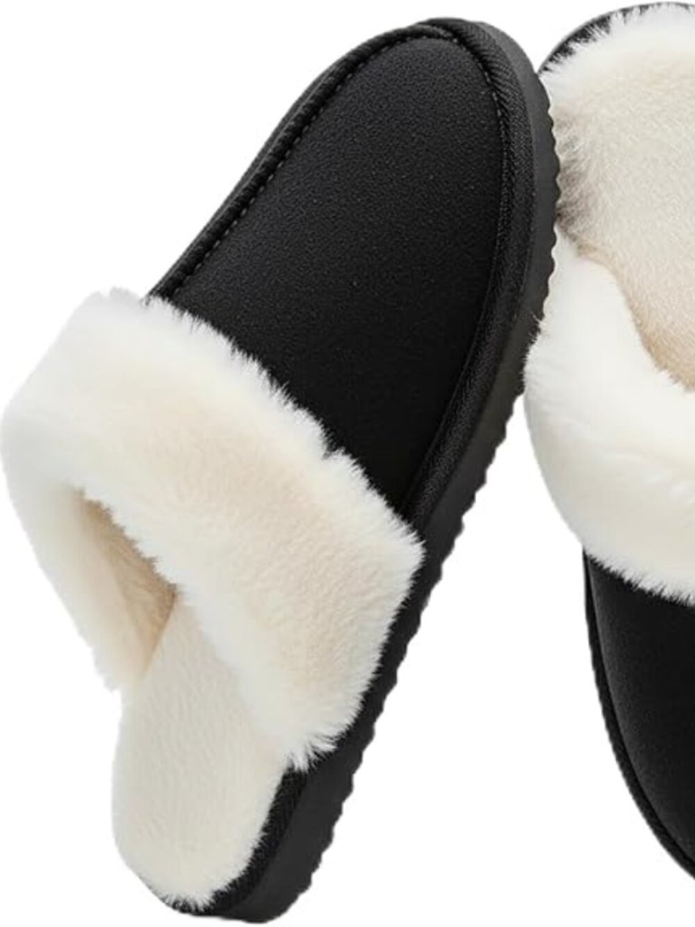 uzzy Slippers for Women Cozy Faux Fur House Shoes Memory Foam Slippers